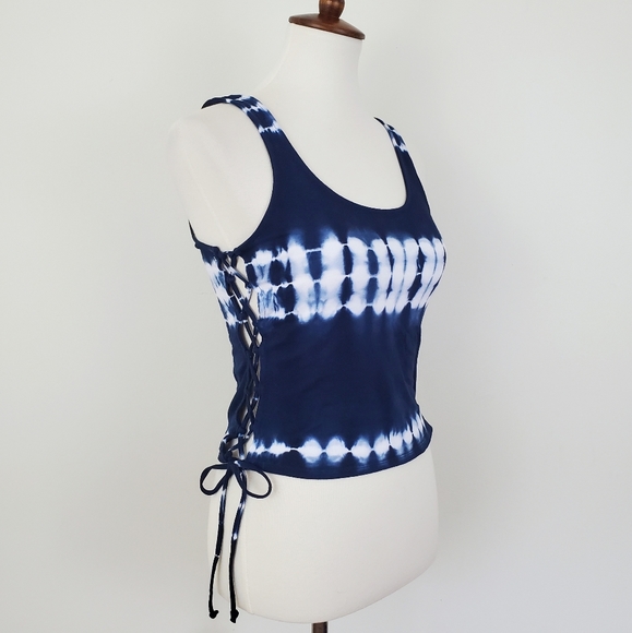 LunaChix Tie Dye Tank With Lace Up Sides - Picture 5 of 10